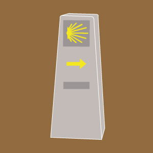 MOJON-camino-santiago-señalización MOJON-camino-santiago-señalización